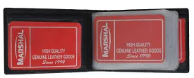 Genuine Leather Business Card Holder Black 470