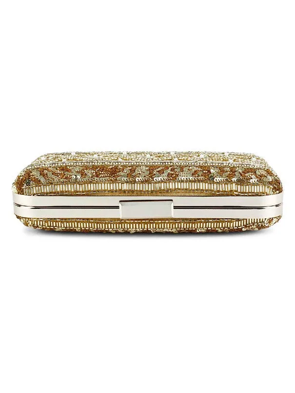 Gold Lined Clutch Bag
