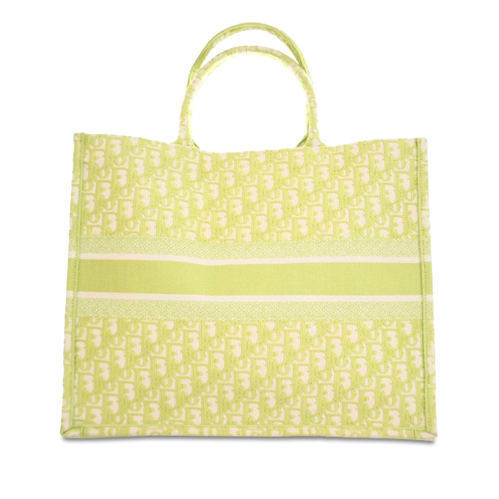 Green Dior Large Oblique Book Tote
