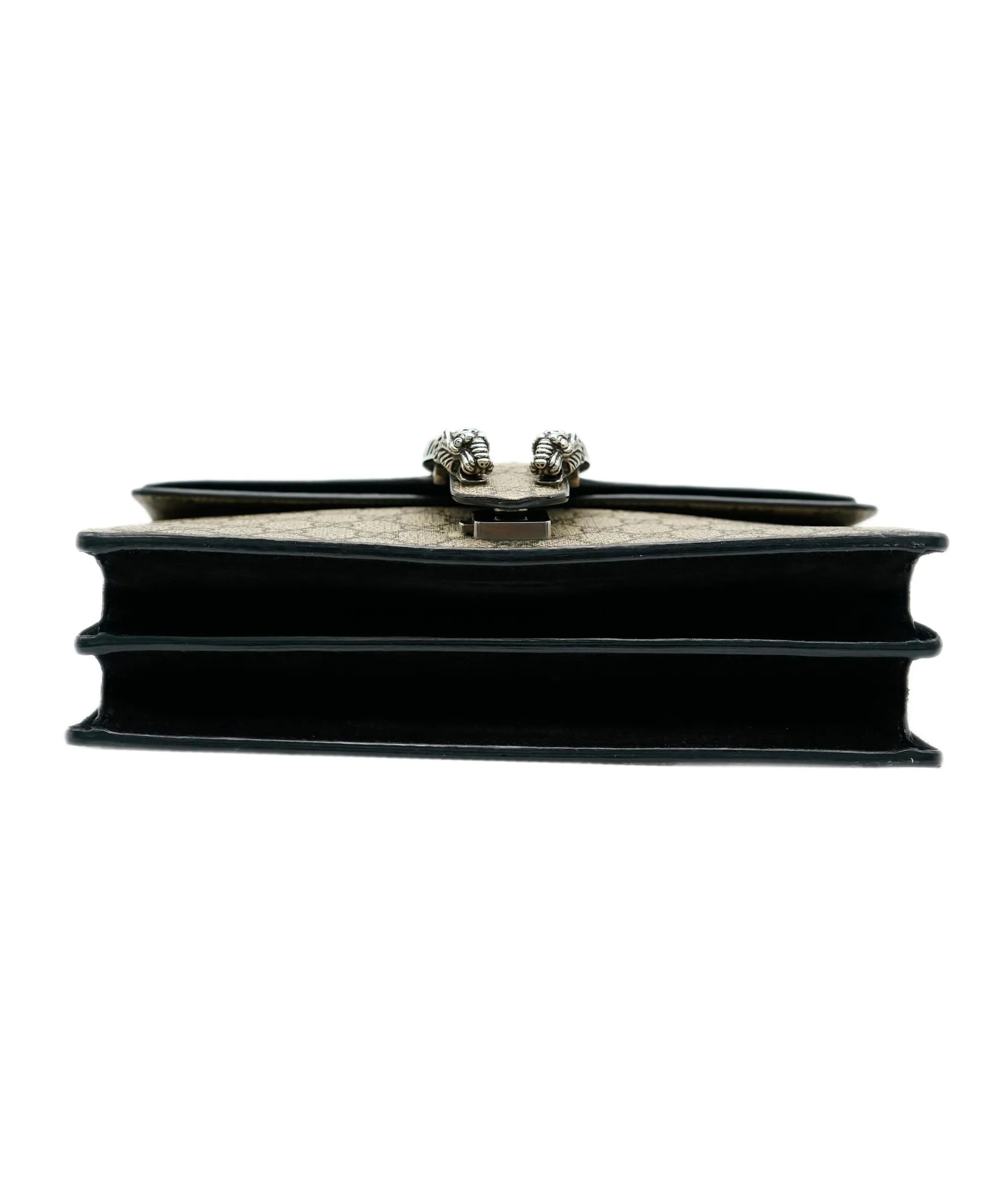 Gucci Black Suede & GG Supreme Dionysus Bag ASC2080