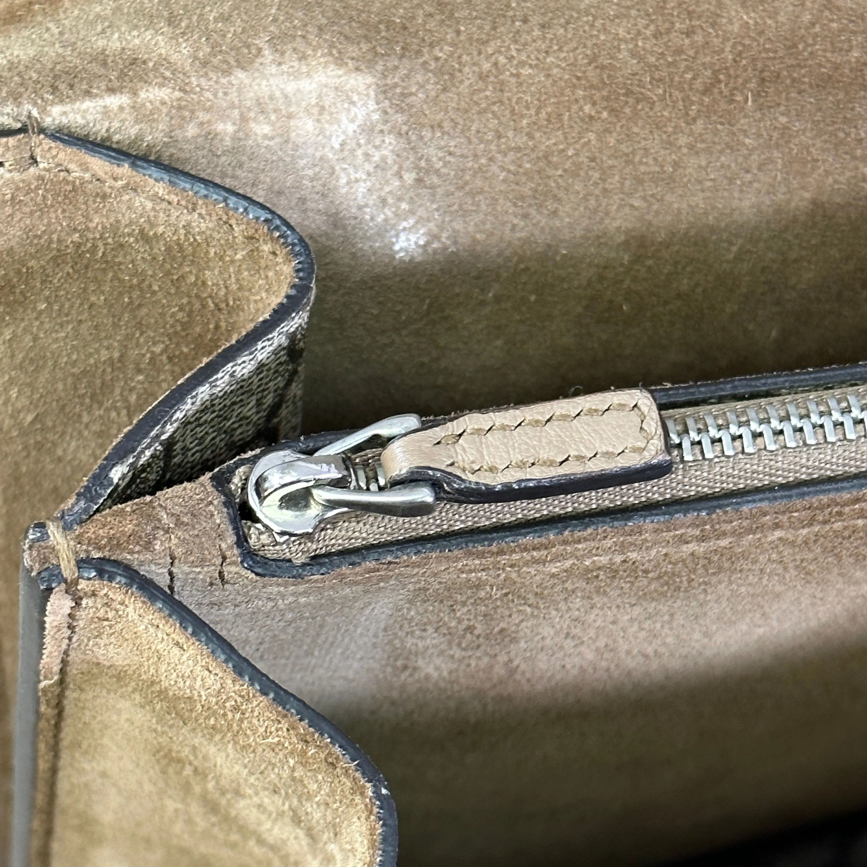 Gucci GG Supreme Monogram Medium Dionysus Shoulder Bag Taupe