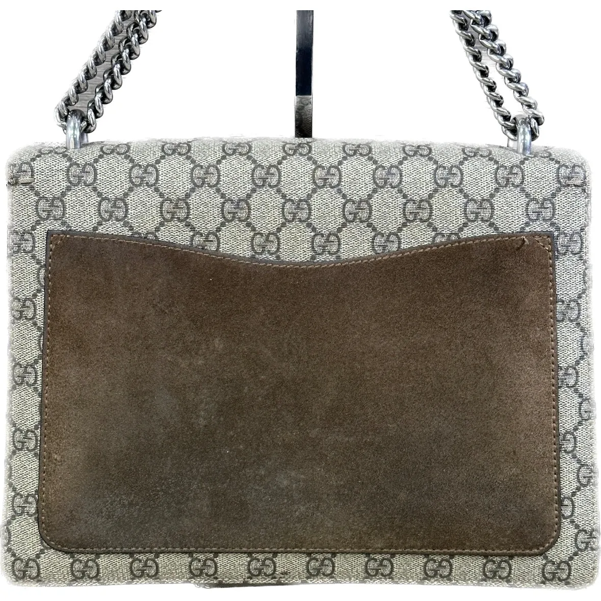 Gucci GG Supreme Monogram Medium Dionysus Shoulder Bag Taupe