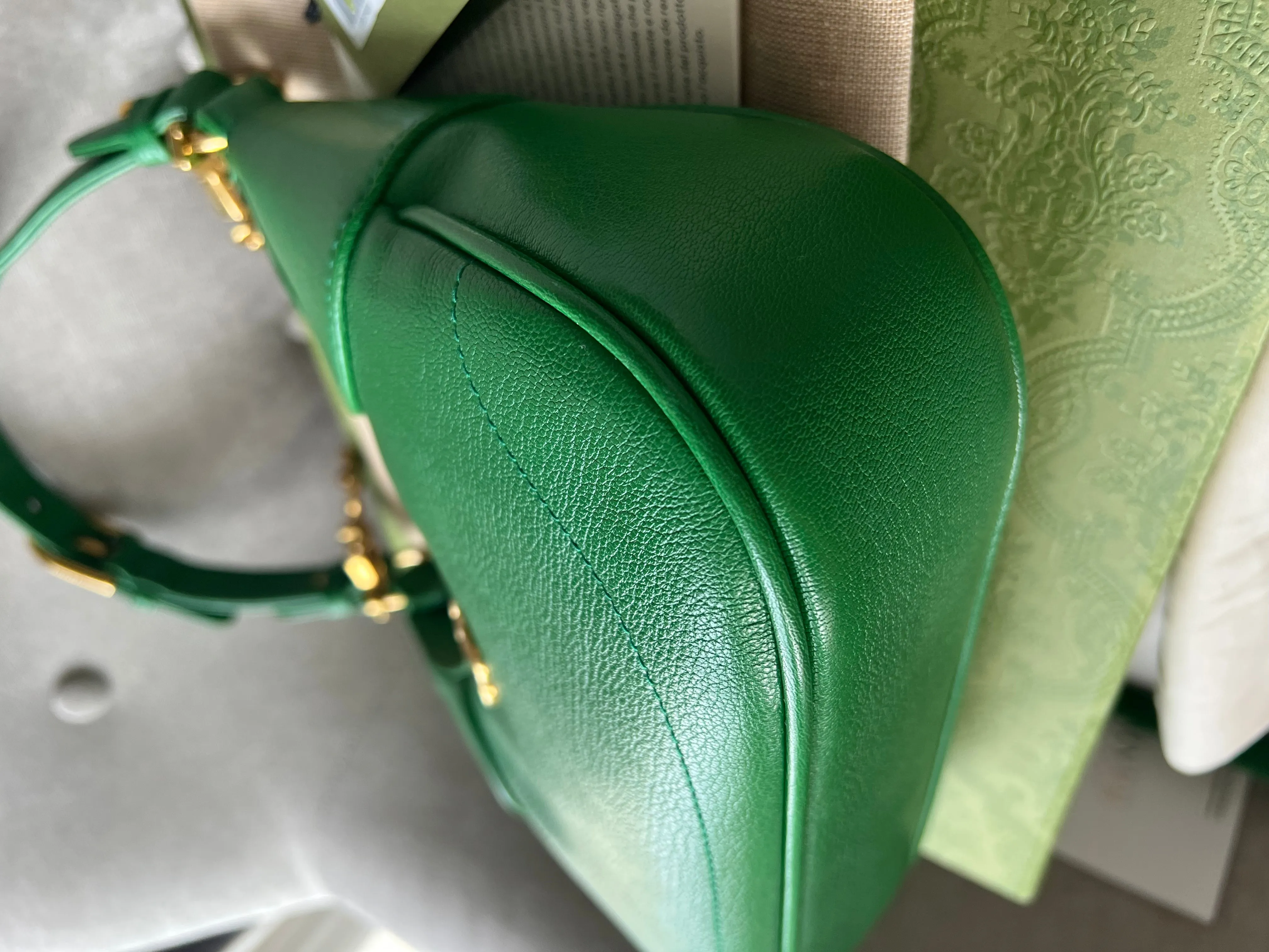Gucci Green Small Aphrodite Shoulder Bag