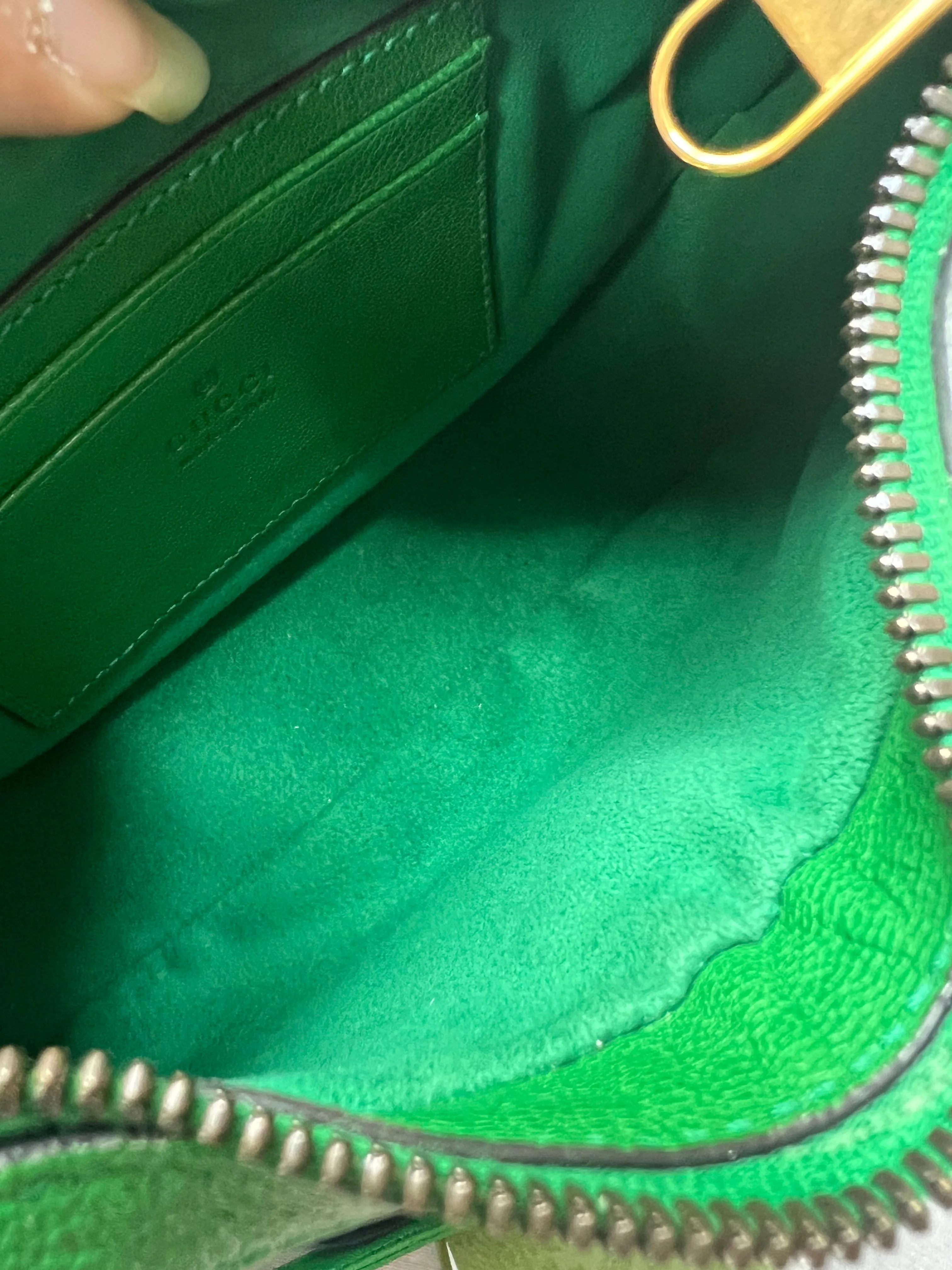 Gucci Green Small Aphrodite Shoulder Bag