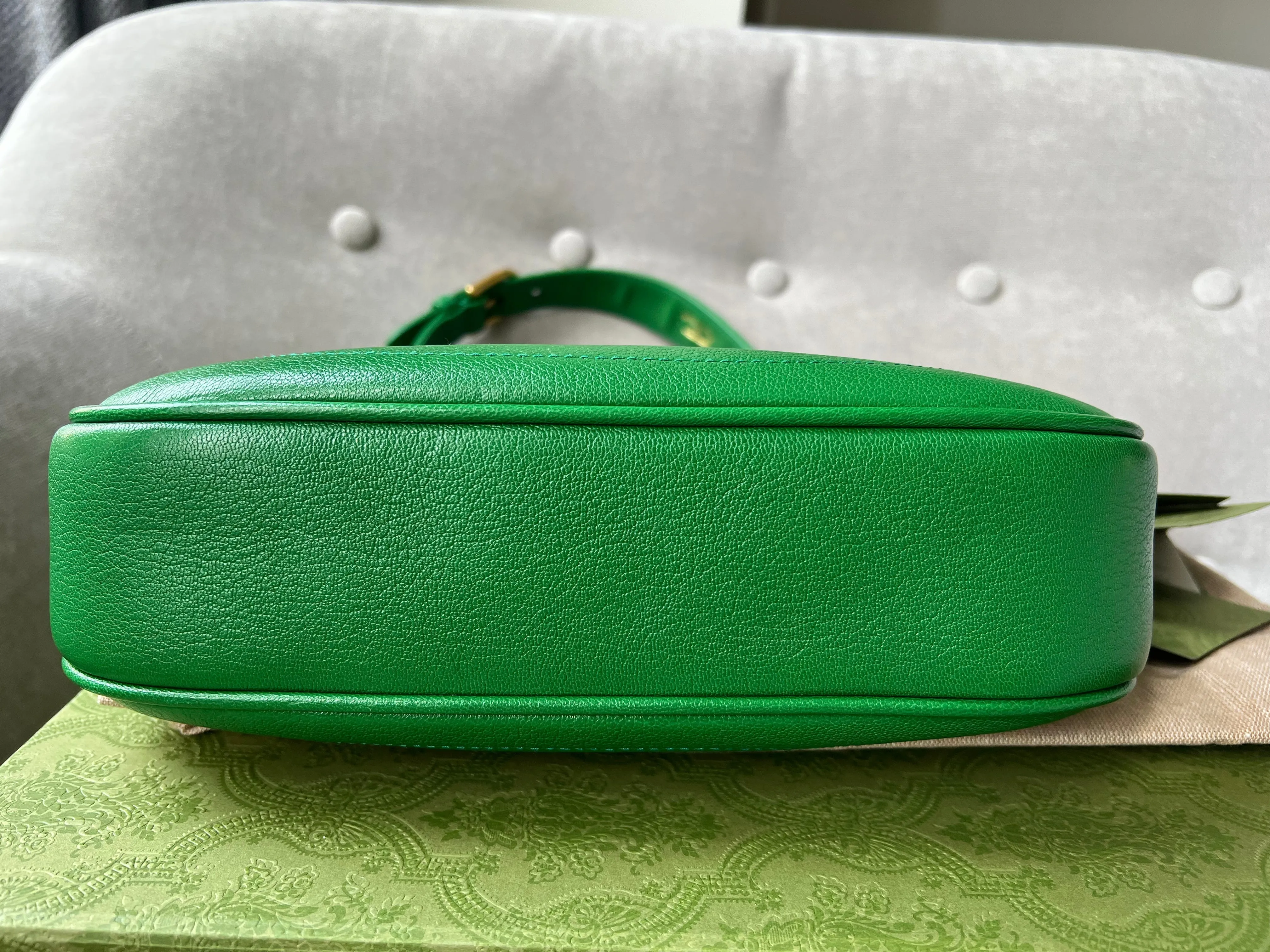 Gucci Green Small Aphrodite Shoulder Bag
