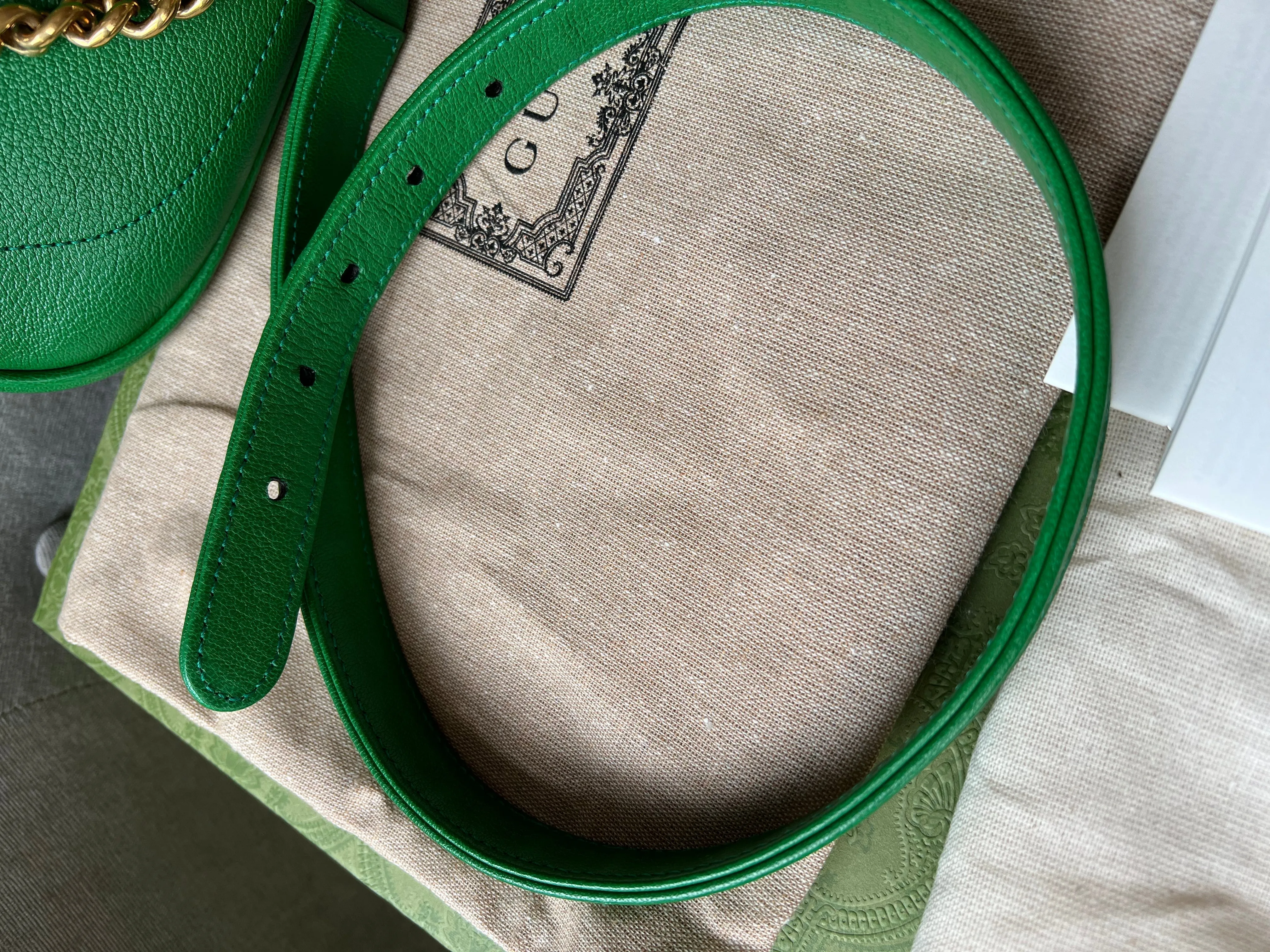 Gucci Green Small Aphrodite Shoulder Bag