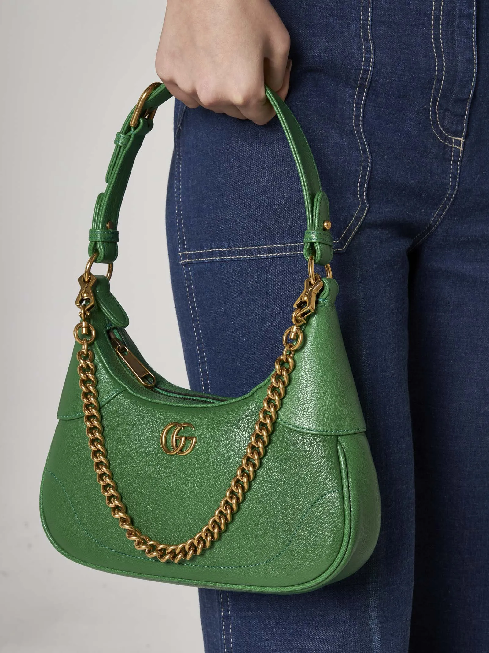 Gucci Green Small Aphrodite Shoulder Bag