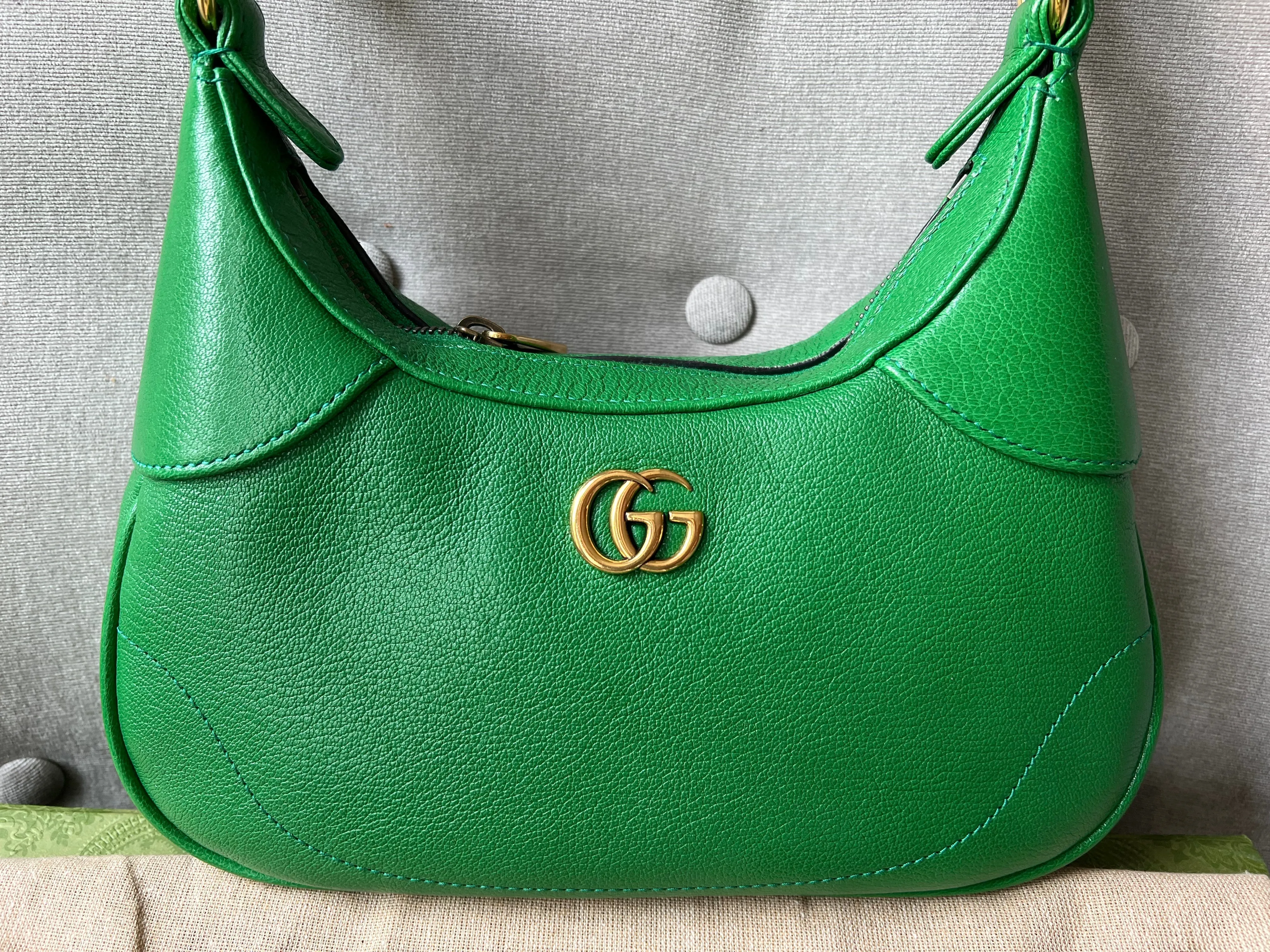 Gucci Green Small Aphrodite Shoulder Bag