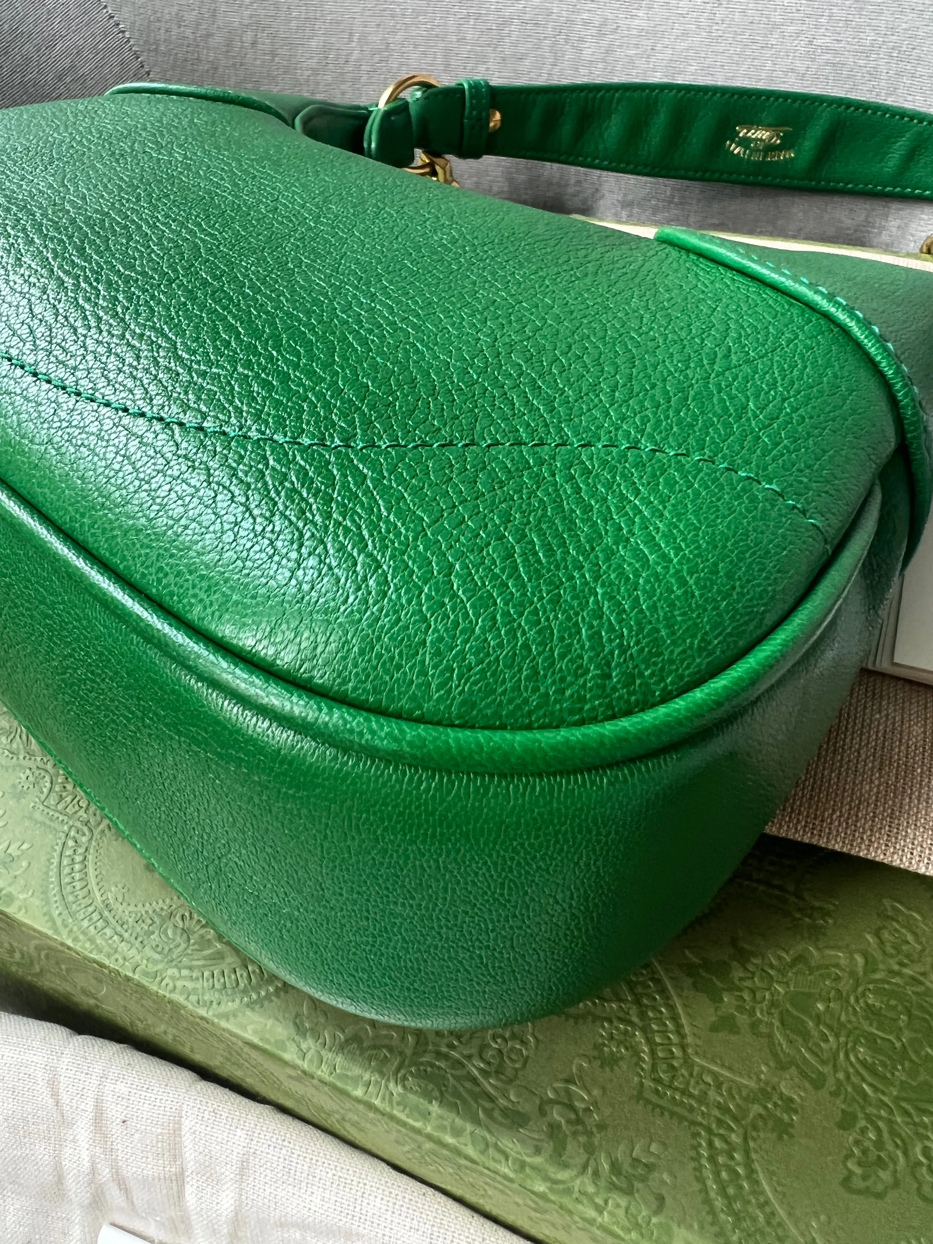 Gucci Green Small Aphrodite Shoulder Bag