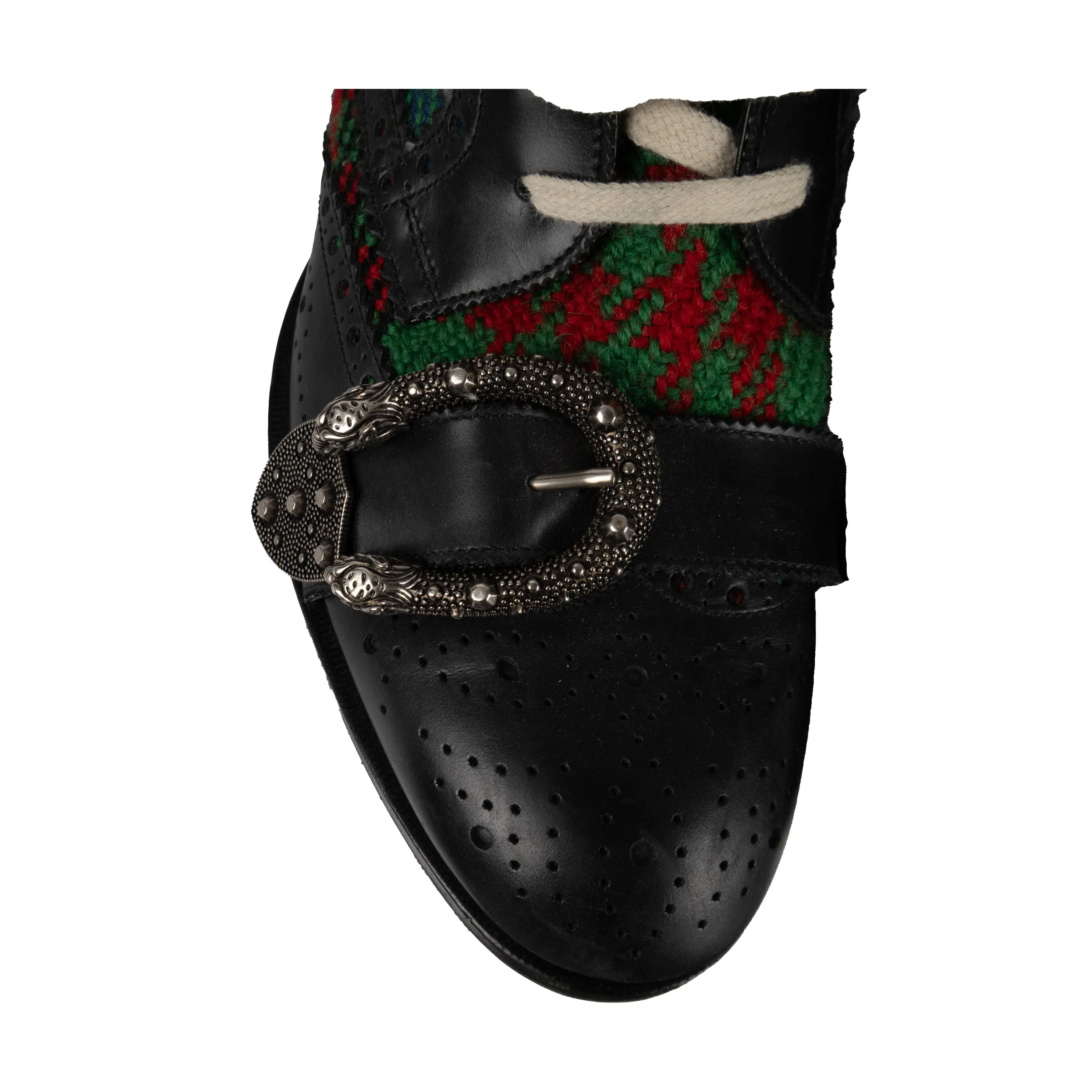 Gucci Tartan Queercore Brogue Ankle Boots - '10s