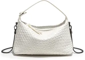 Hobo Bag for Women Vegan Leather Small Tote Crossbody Shoulder Purse Top Handle Handbag Satchel with Metal Chain