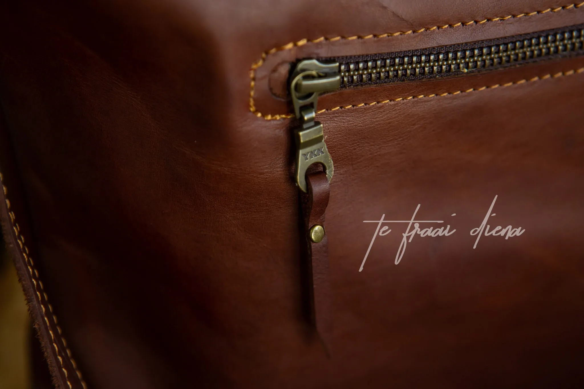 Janine Tote - Cigar with Jaguar Bow
