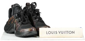 Louis Vuitton Black / Monogram Logo LV Archlight Trainers UK 4 EU 37