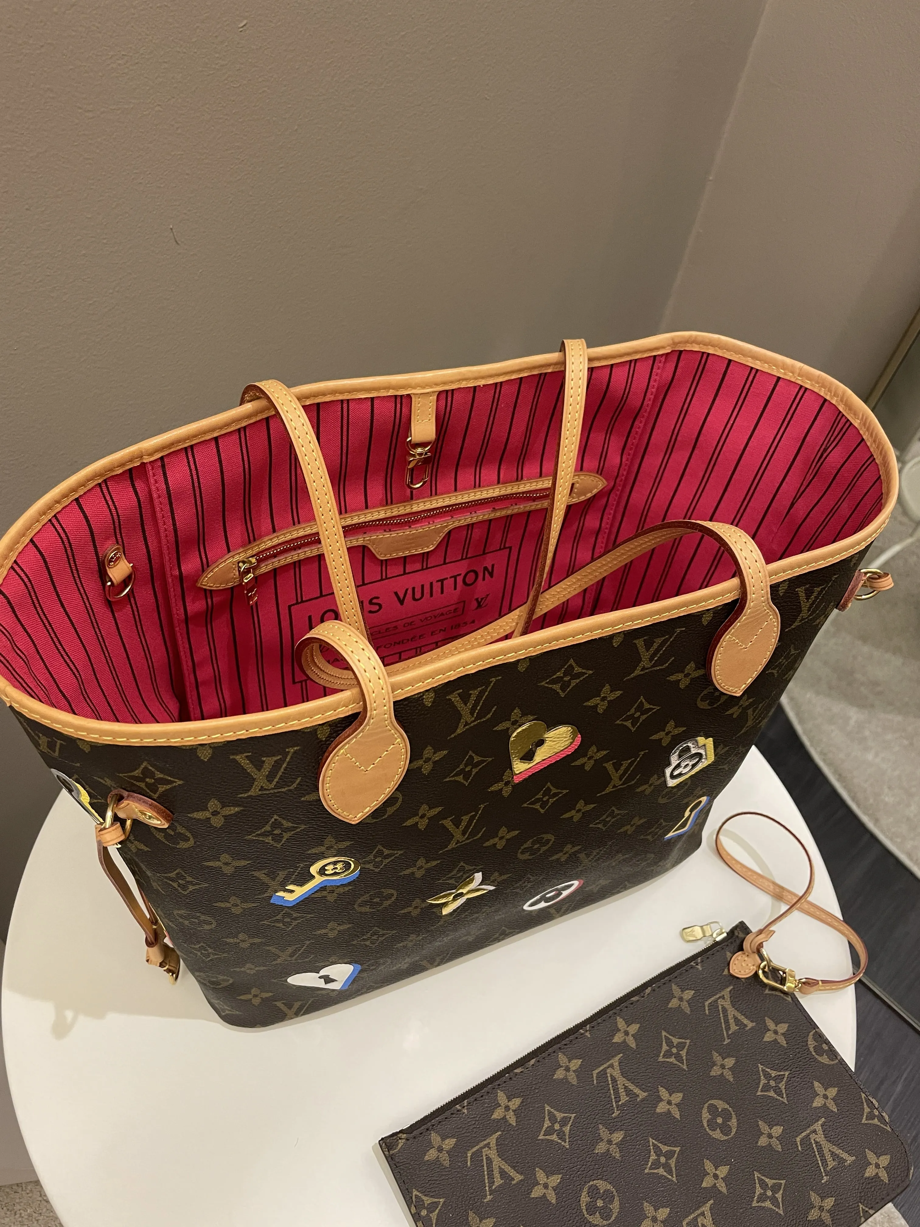 Louis Vuitton Love Lock Neverfull MM Monogram