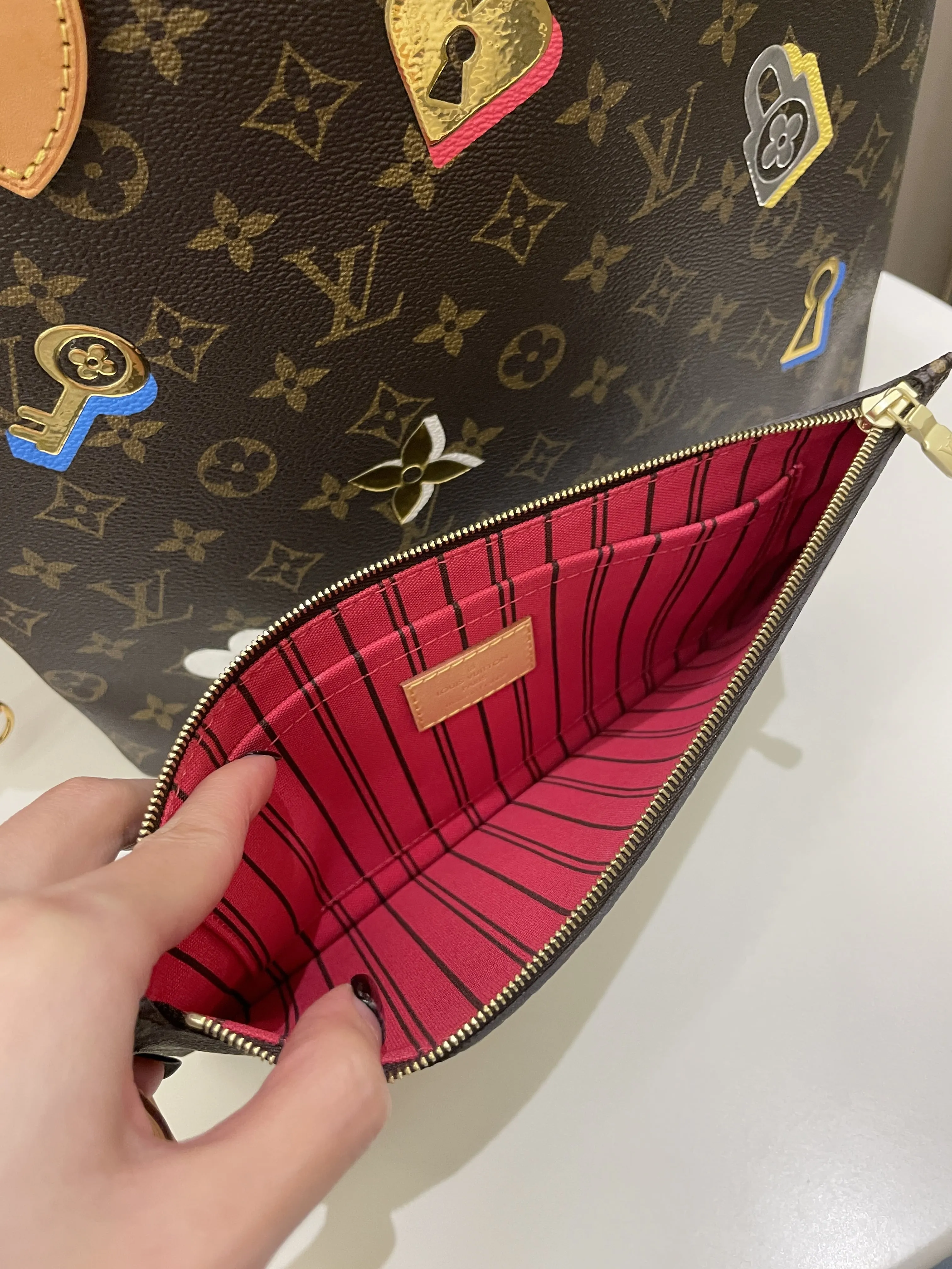 Louis Vuitton Love Lock Neverfull MM Monogram