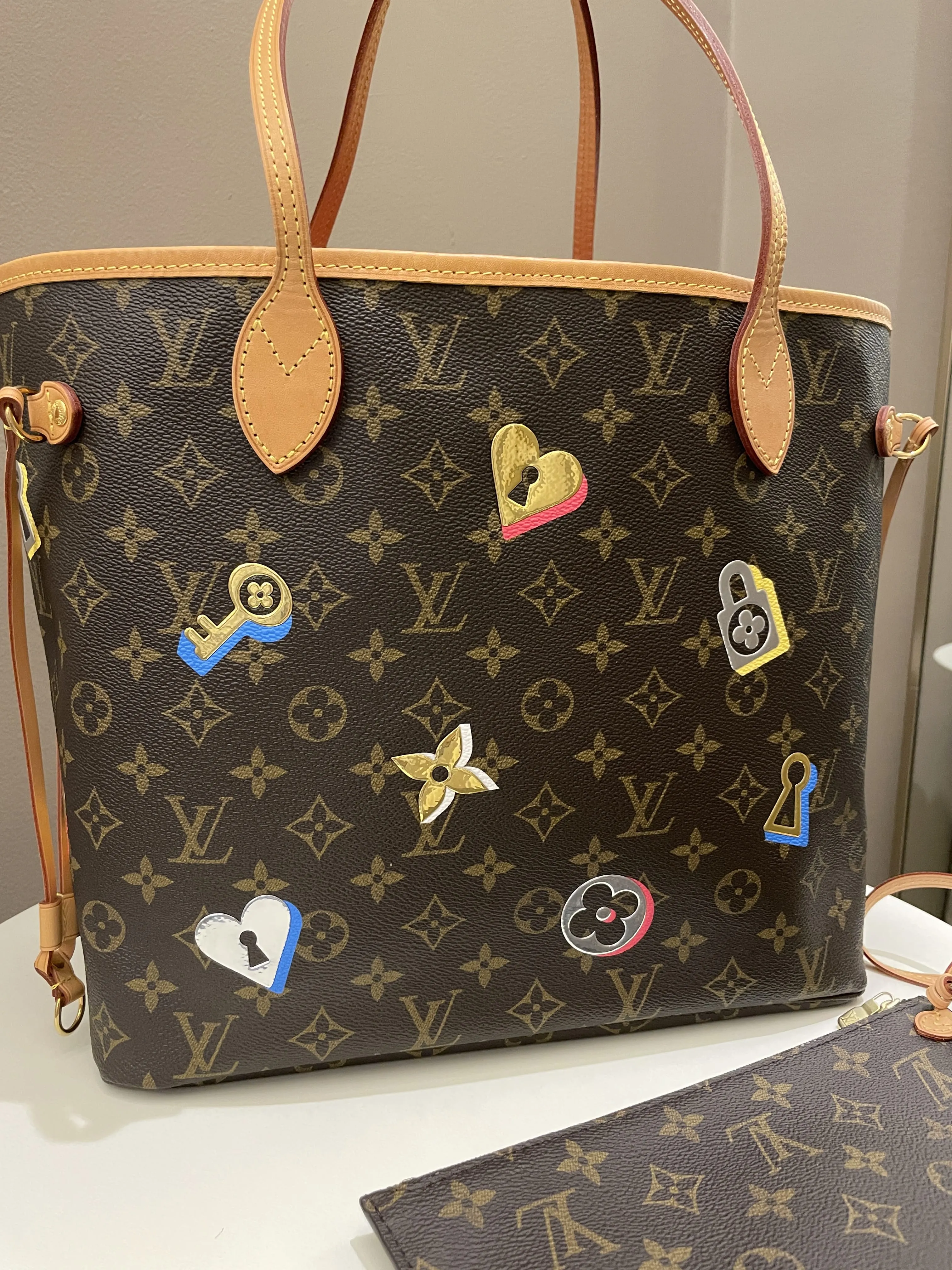 Louis Vuitton Love Lock Neverfull MM Monogram