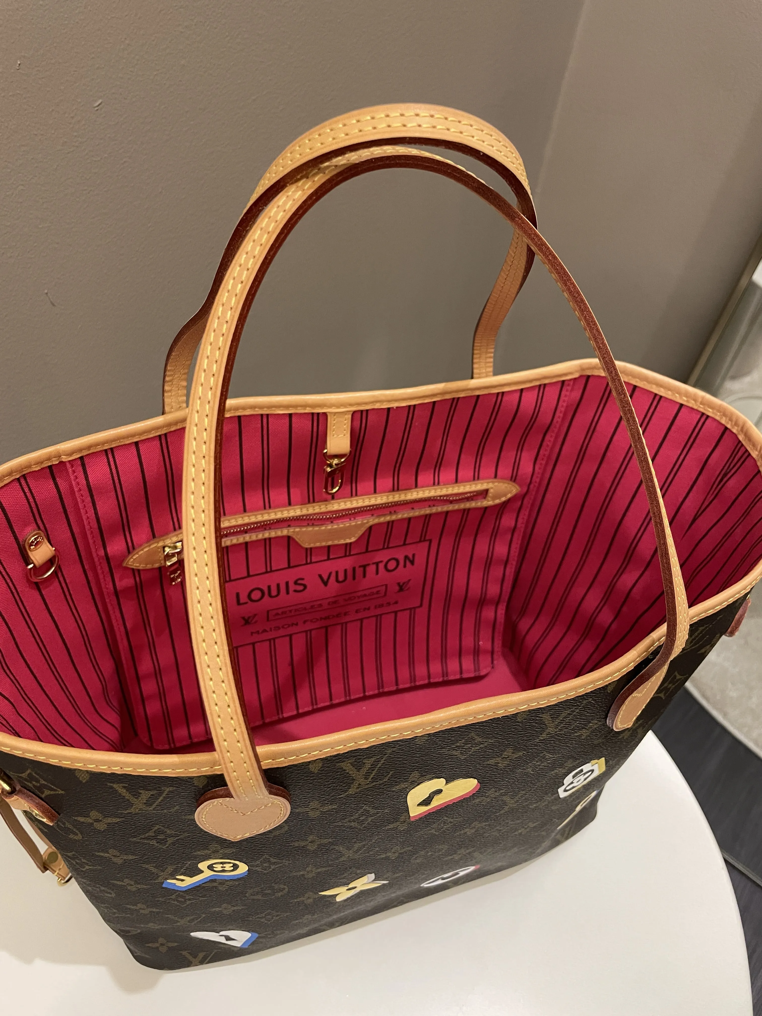 Louis Vuitton Love Lock Neverfull MM Monogram