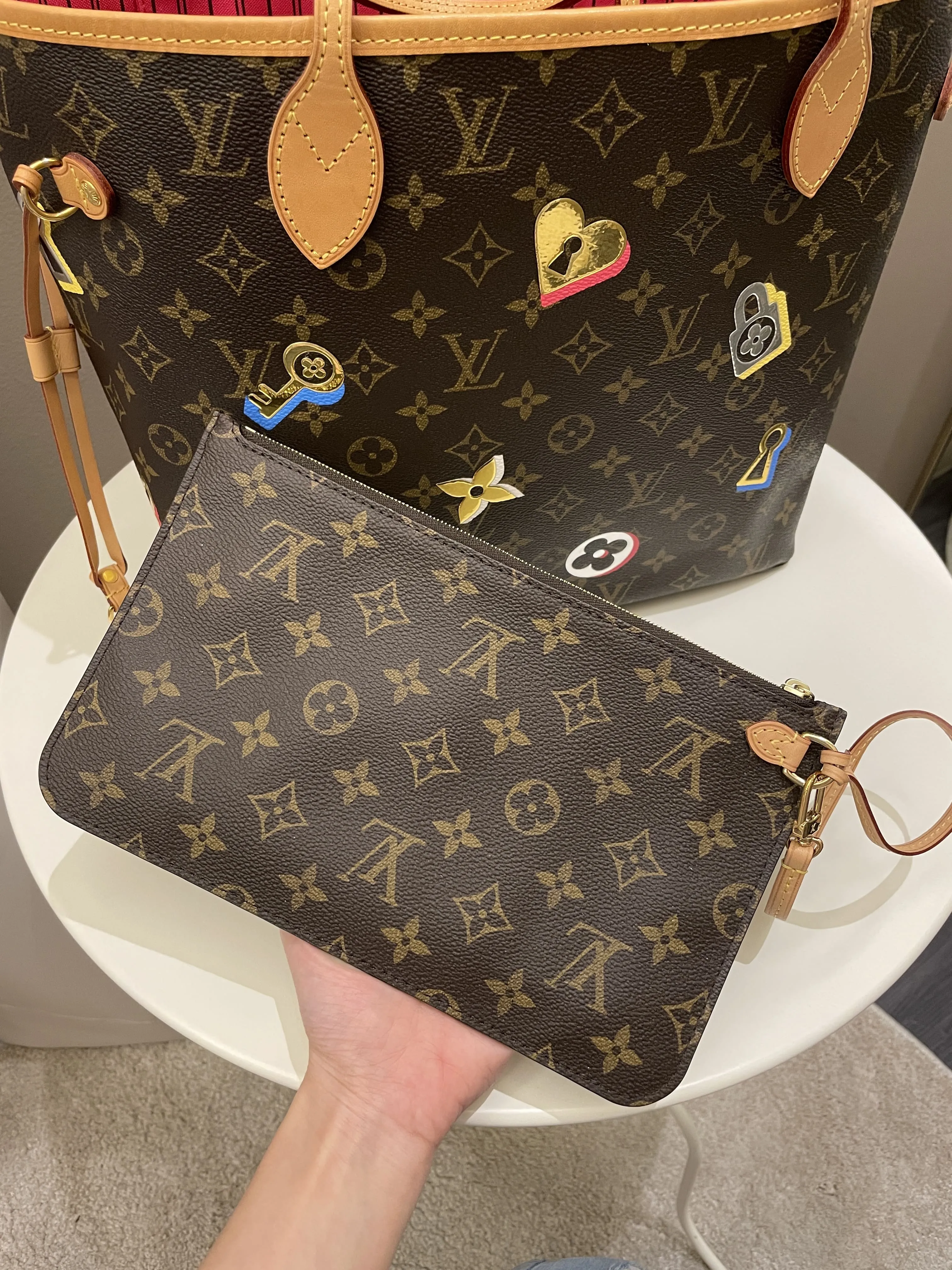 Louis Vuitton Love Lock Neverfull MM Monogram