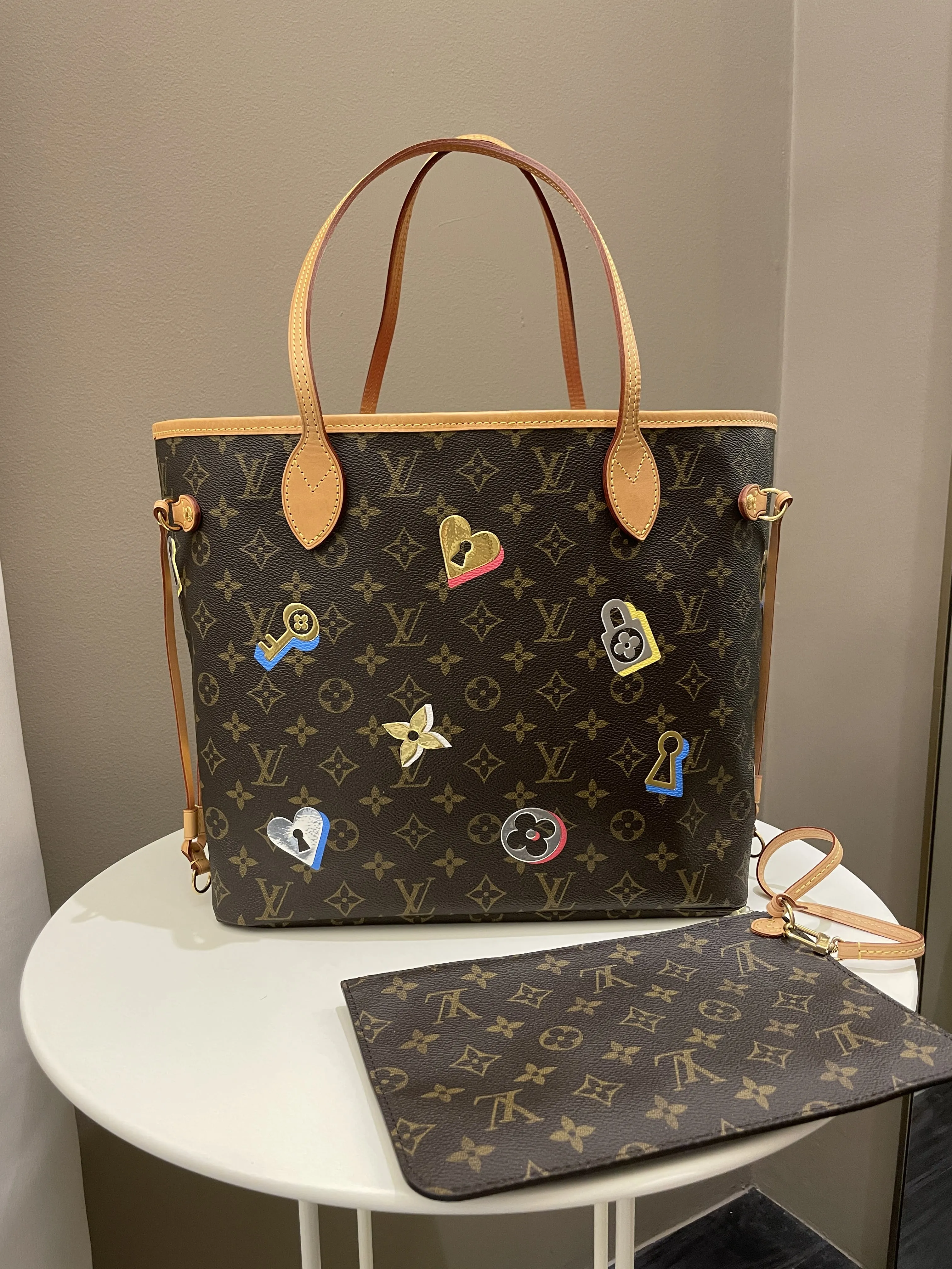 Louis Vuitton Love Lock Neverfull MM Monogram