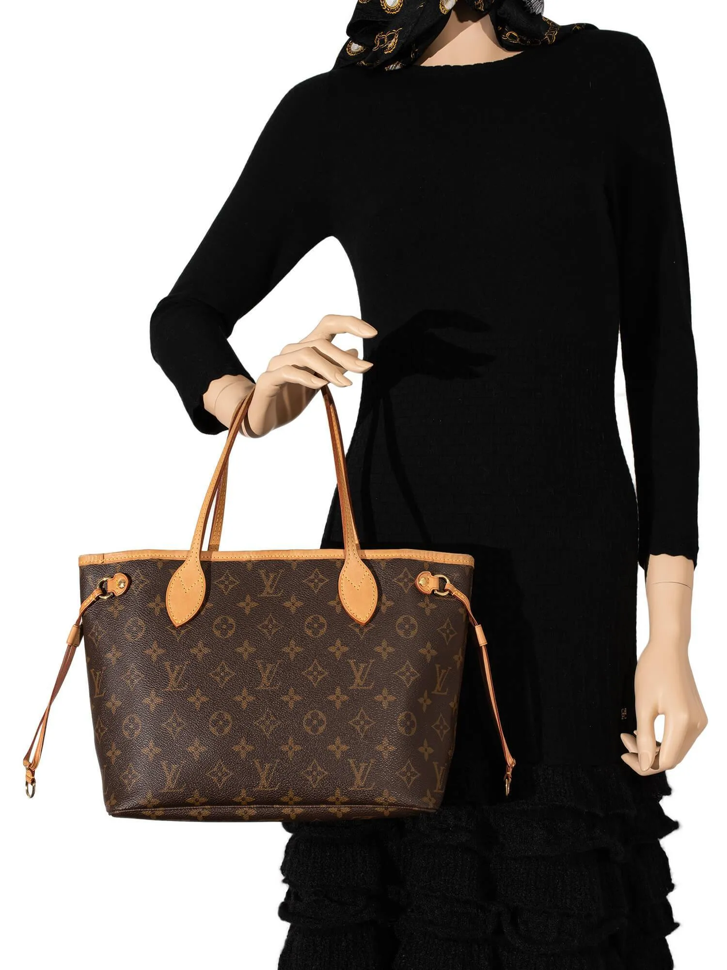 Louis Vuitton Monogram Neverfull Bag PM Brown