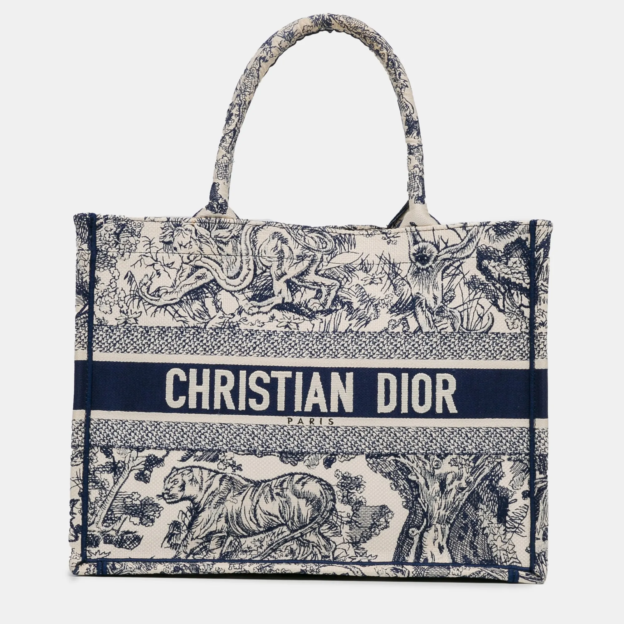 Medium Dioriviera Toile De Jouy Book Tote