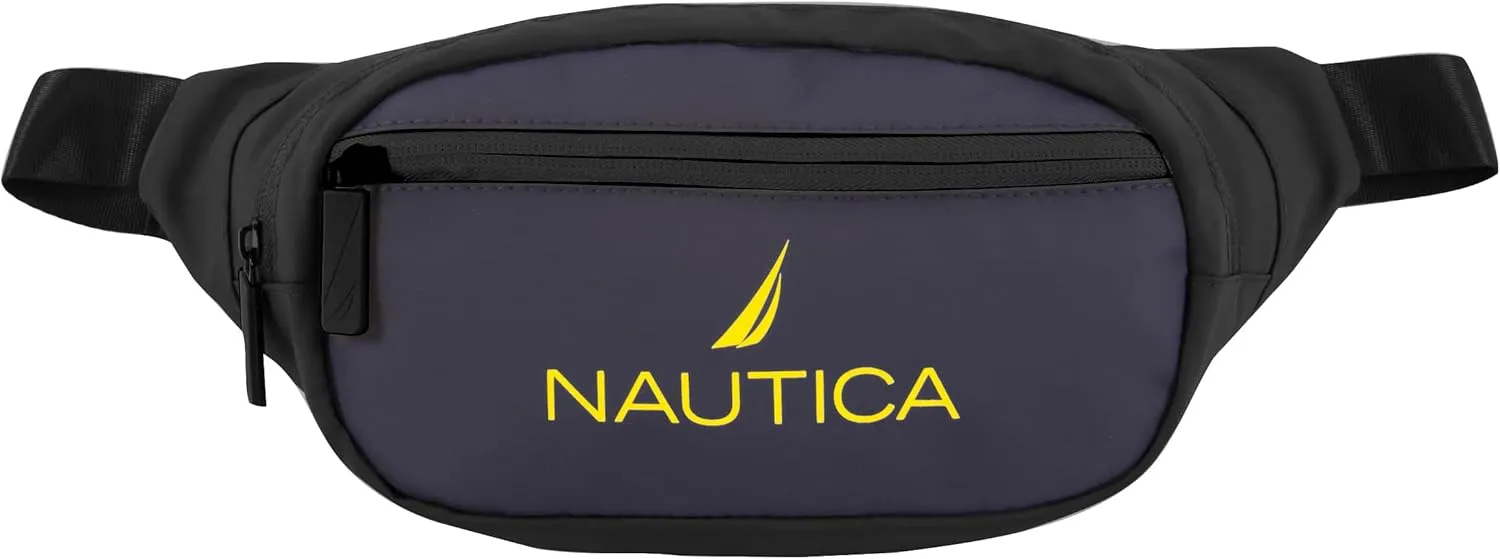 NAUTICA Fanny Pack, Black Navy, One Size
