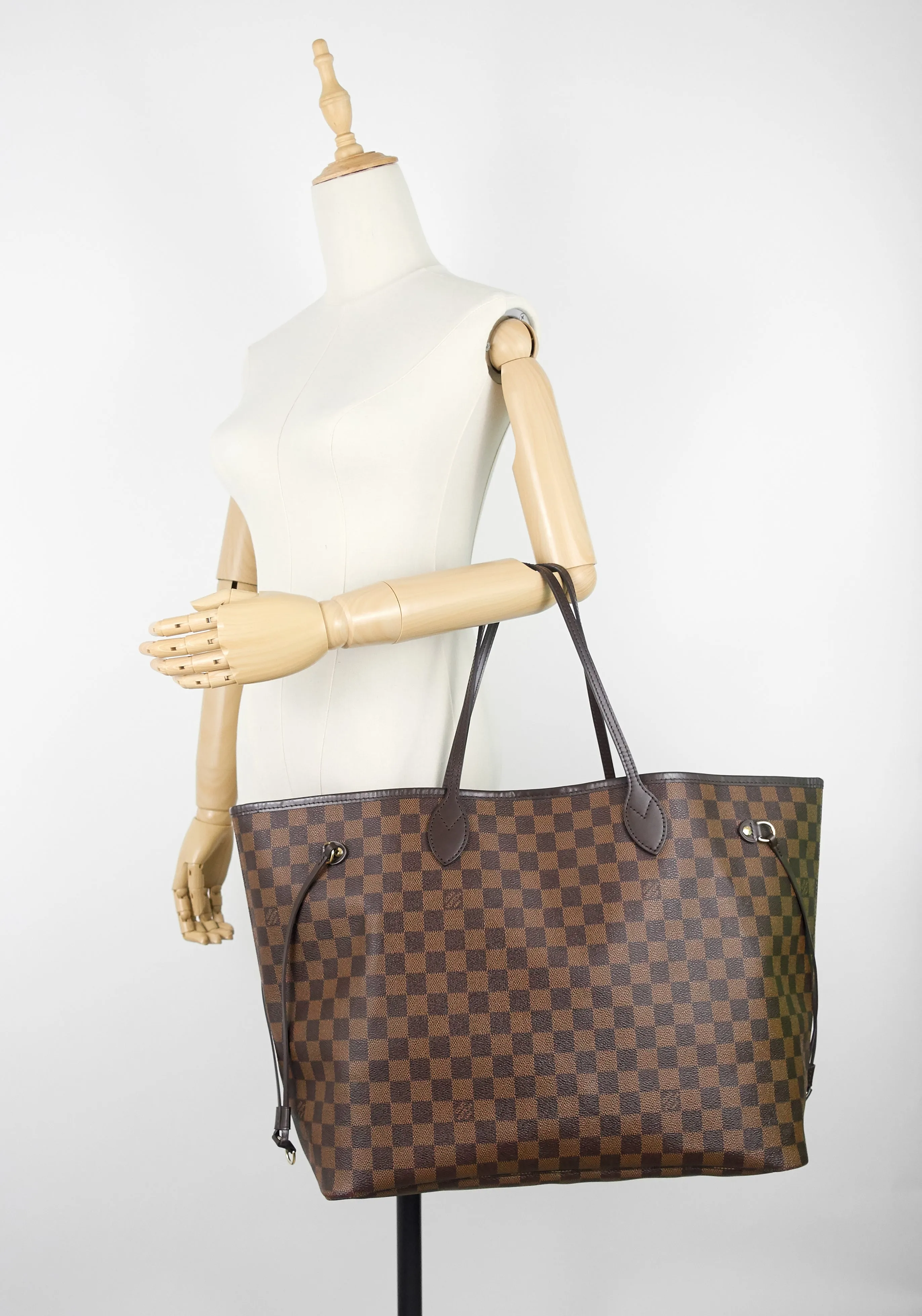 Neverfull GM Damier Ebene Canvas Tote Bag