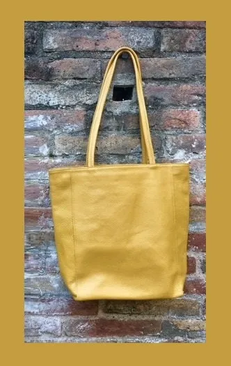 NEW with zipper and lining. Tote leather bag in BLACK . Soft GENUINE  leather bag. Large black bag .Laptop or book bag. Black  tote