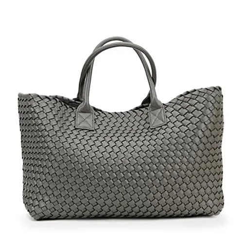 Nizza Faux Leather Woven Bags - 24 Colors