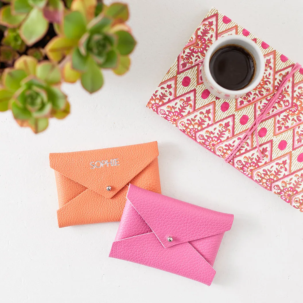 Personalised Leather Card Holder