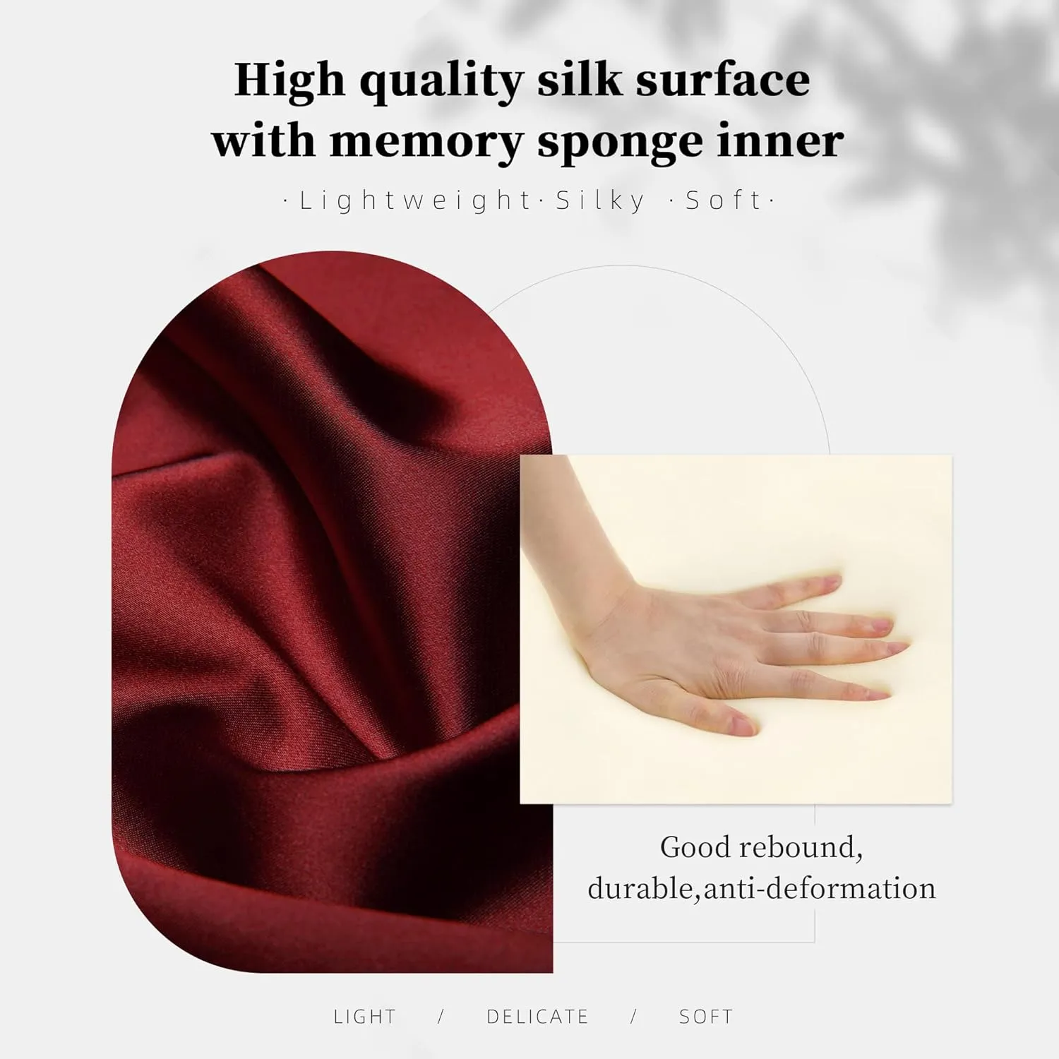 Pillow Inserts for Medium Classic Handbag, Bag Shaper Fits for Chanel Classic Flap Bag, Lightweight Memory Foam Pillows with Soft Satin (Ruby, CF Medium)