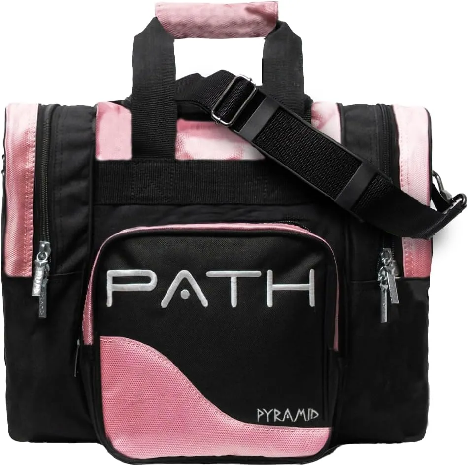 Pyramid Path Pro Deluxe Single Bowling Ball Tote - Holds One Ball, One Pair Shoes Up to Mens 15