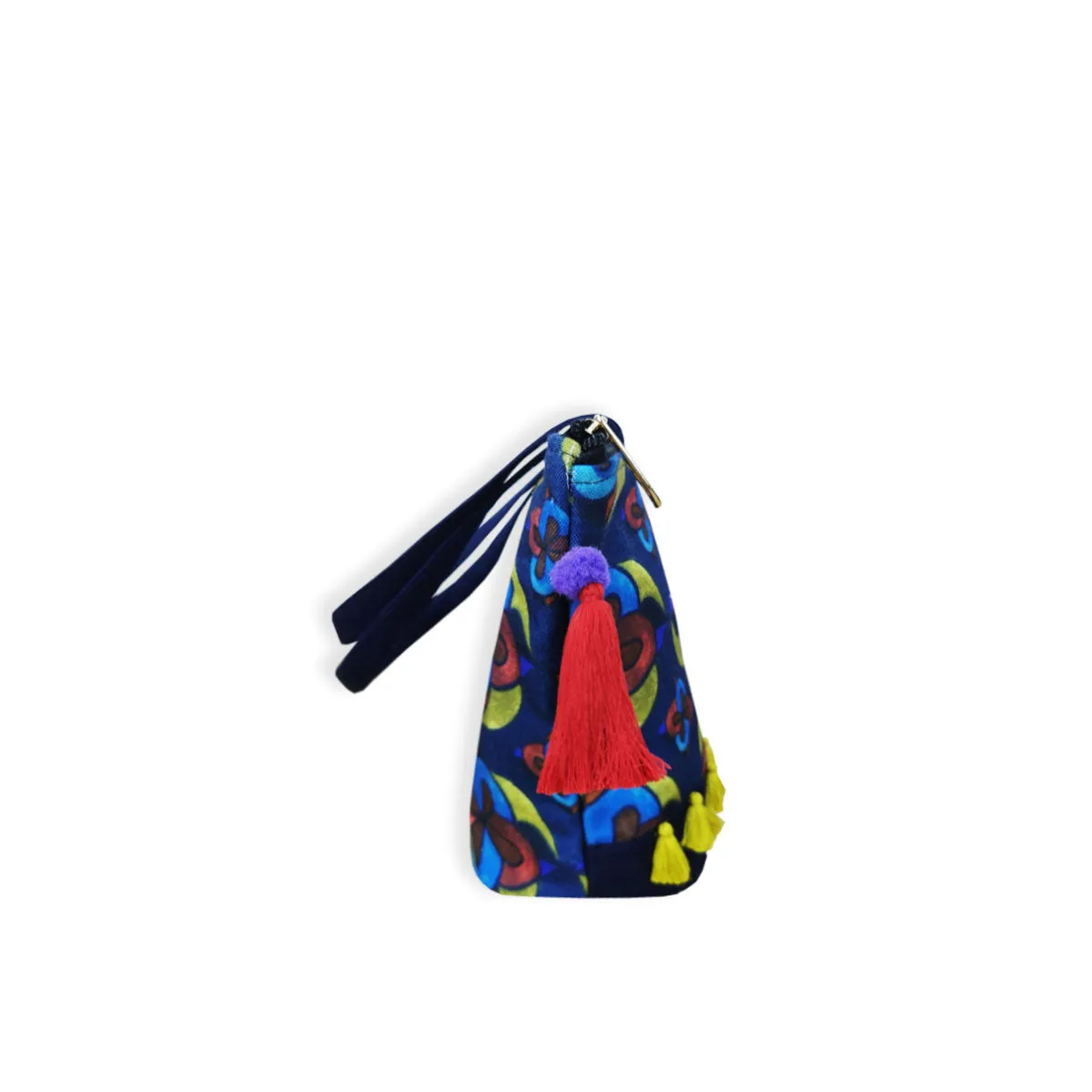 Red Blue Flower Bucket Bag