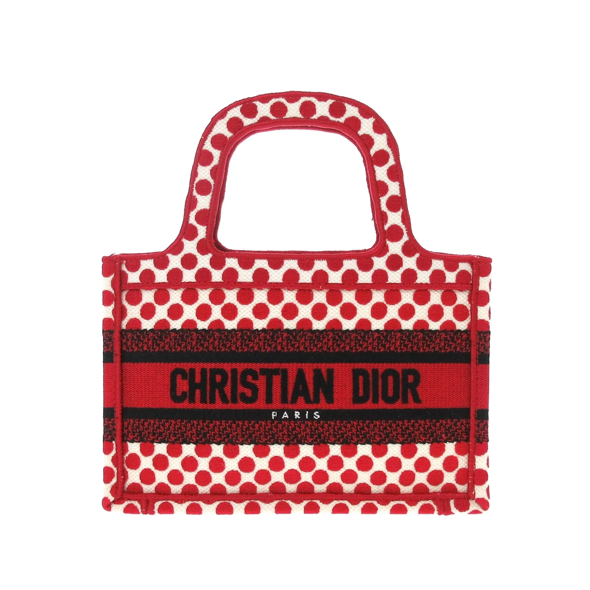 Red Dior Mini Dioramour Book Tote