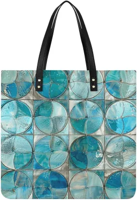Reusable Grocery Bags With Silver Lines Tote Bag for Women Lightweight Shoulder Bags Large Shopping Bag for Travel Work Handbag