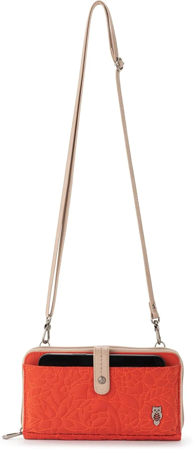 Sakroots Artist Circle Smartphone Crossbody in Eco Twill, Detachable Wristlet Strap