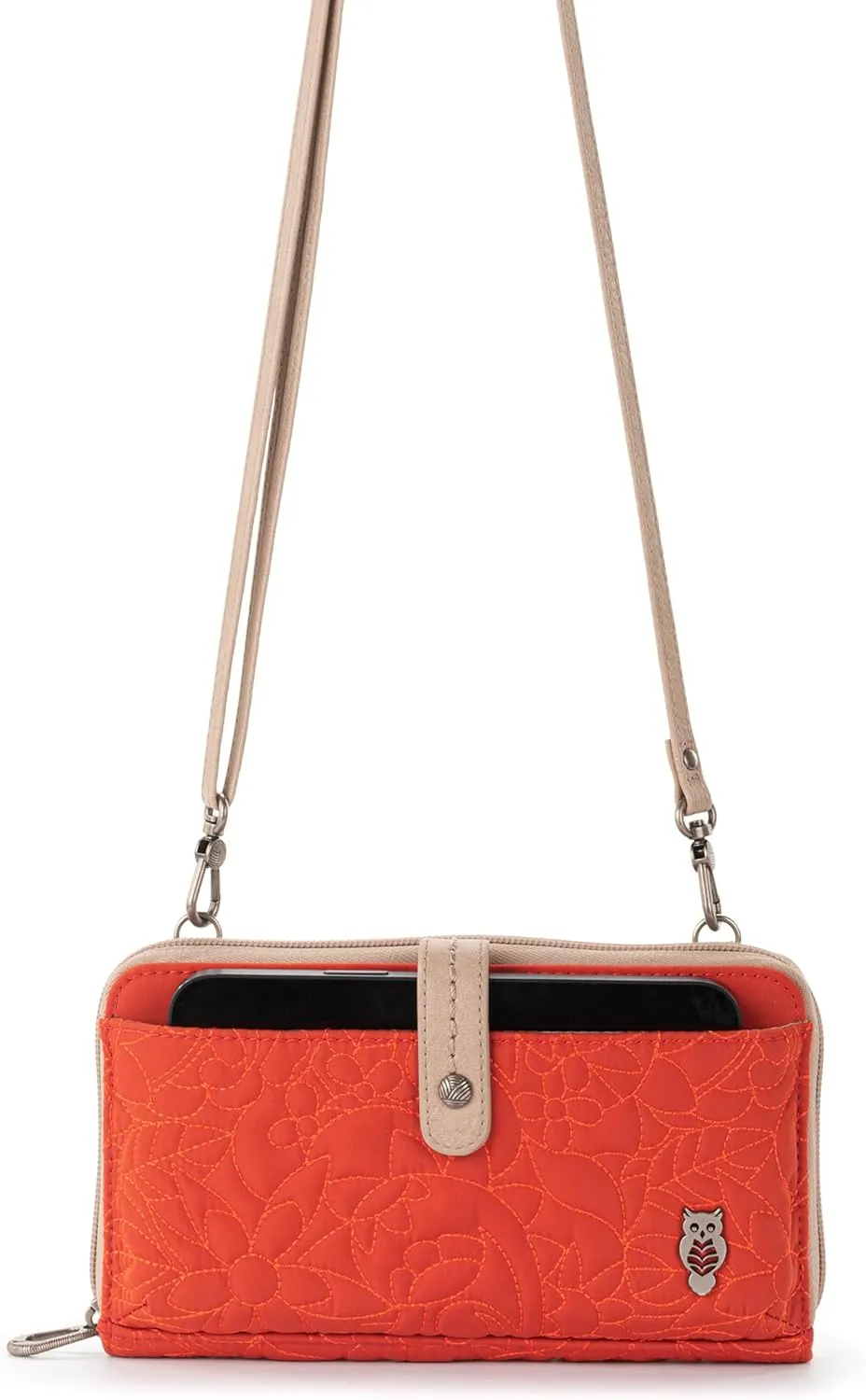 Sakroots Artist Circle Smartphone Crossbody in Eco Twill, Detachable Wristlet Strap