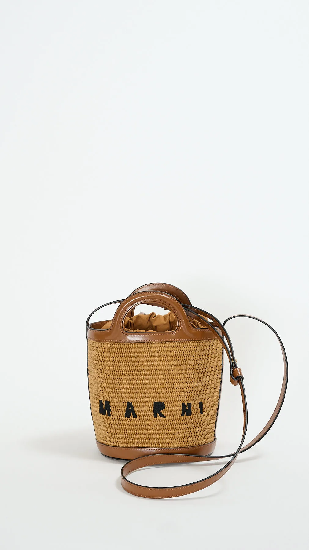 Tropicalia Mini Bucket Bag in Raw Sienna
