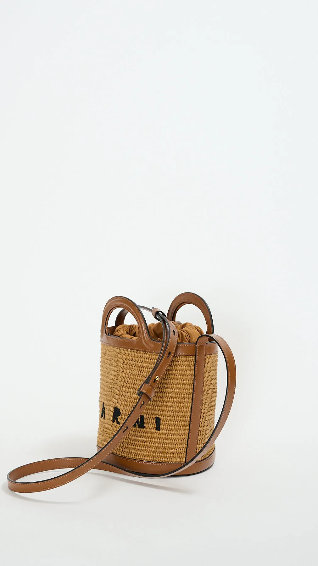 Tropicalia Mini Bucket Bag in Raw Sienna