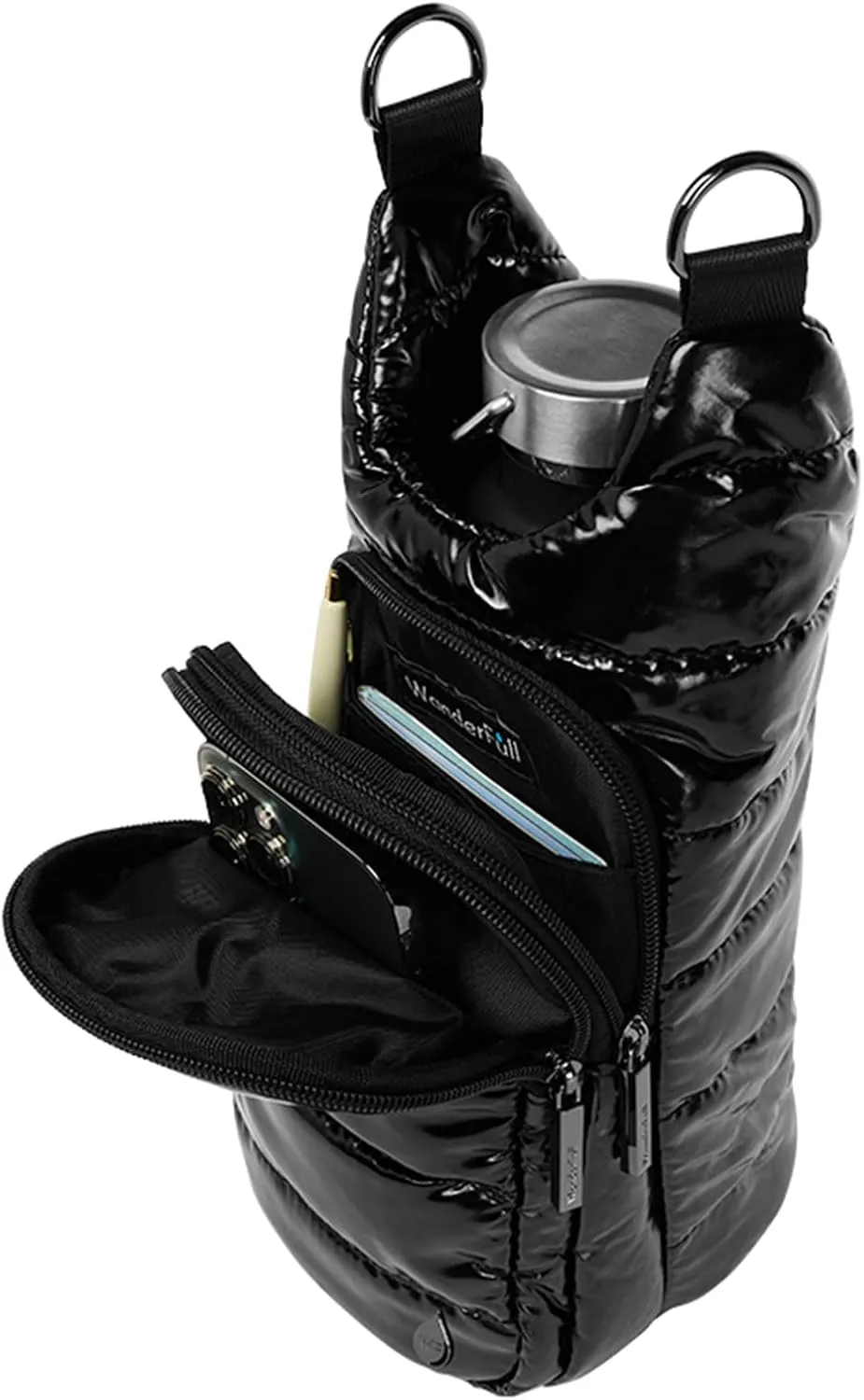 WanderFull Original HydroBag, Water Bottle Holder with Strap, Hands-Free Crossbody Water Bottle Carrier Bag w/Phone Pocket