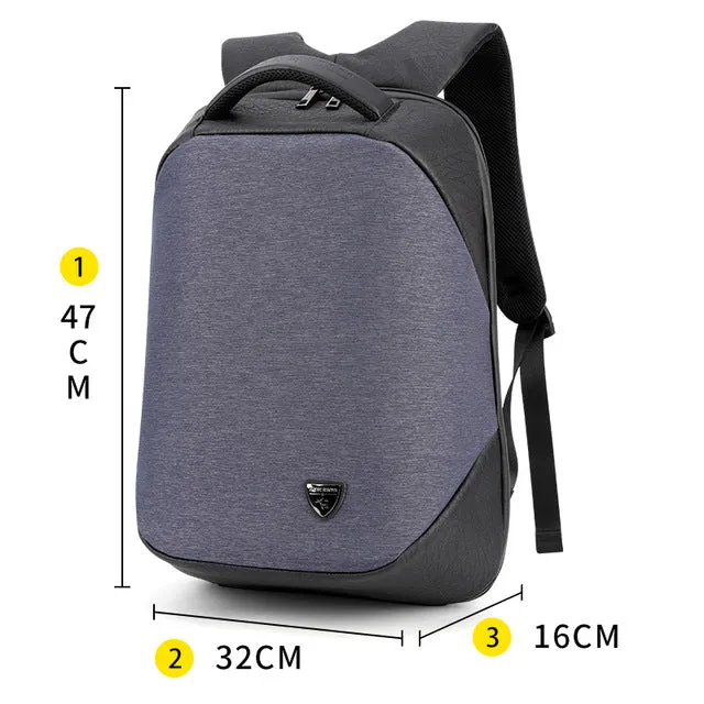 Waterproof High Capacity Smart Backpack For School/Business/Travel - Black,Blue,Brown