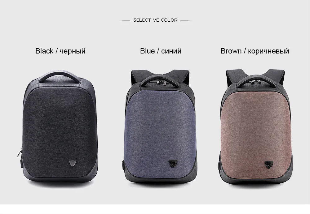 Waterproof High Capacity Smart Backpack For School/Business/Travel - Black,Blue,Brown