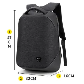 Waterproof High Capacity Smart Backpack For School/Business/Travel - Black,Blue,Brown
