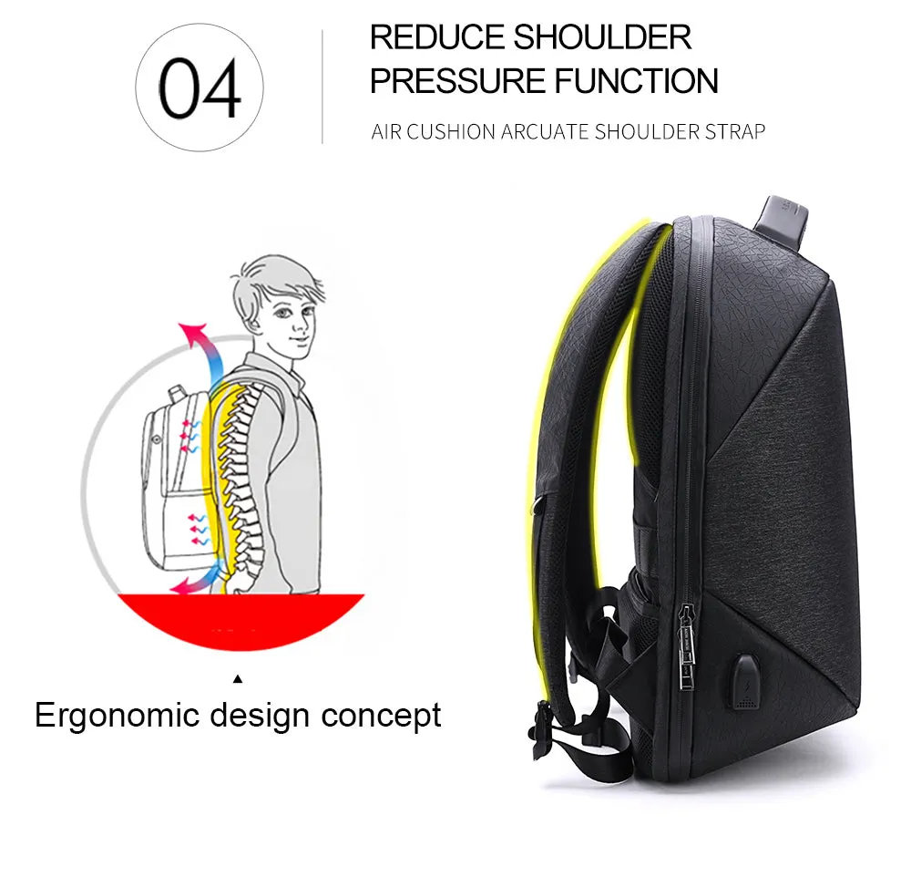 Waterproof High Capacity Smart Backpack For School/Business/Travel - Black,Blue,Brown