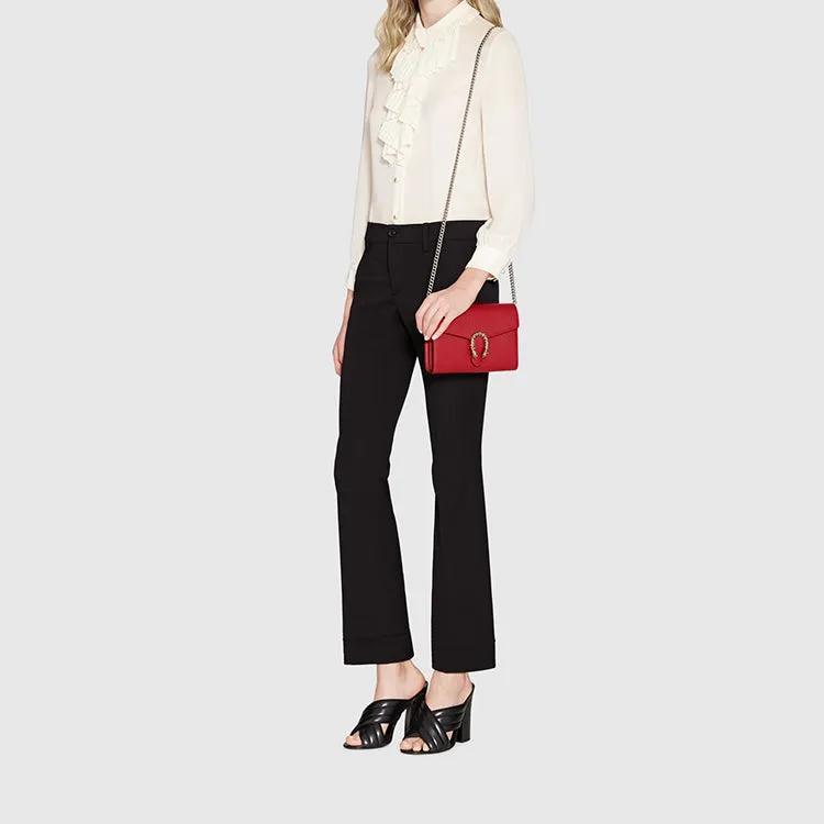 (WMNS) GUCCI Dionysus Mini-Sized Single-Shoulder Bag Red